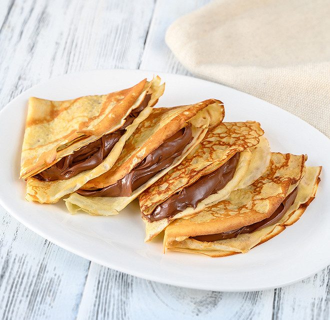 Crêpes sucrées Nutella